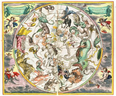 Map of the Southern Hemisphere, from 